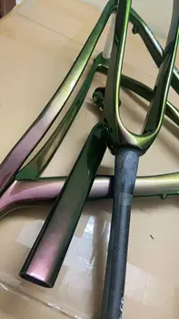 UD матово зелено, лилаво велосипеден от въглеродни влакна велосипеден рамка bsa английска резба grevil + велосипедна карбоновая рама 47 50 53 56 см под наем скелета