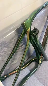 UD матово зелено, лилаво велосипеден от въглеродни влакна велосипеден рамка bsa английска резба grevil + велосипедна карбоновая рама 47 50 53 56 см под наем скелета