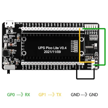 UPS PICO Lite V0.4 такса за разширяване на литиева батерия Pico UPS 18650 (без