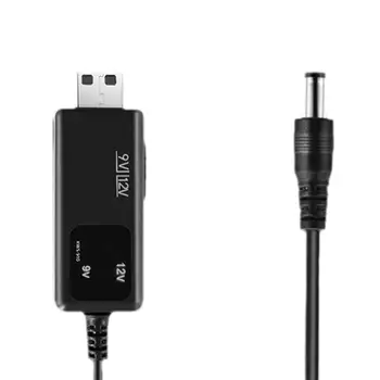 USB в повишаващ Преобразувател на постоянен ток от 5 до 9 В 12 ПРЕЗ USB в повишаващ Преобразувател Кабел + 3,5x1,35-мм Жак За захранване/Зарядно устройство/Инвертор мощност