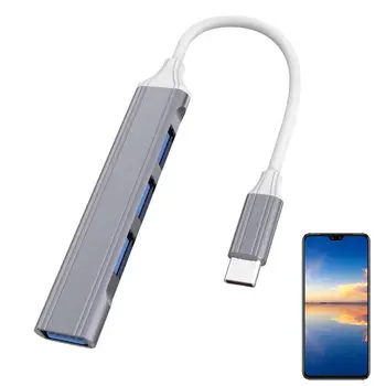 USB сплитер за лаптоп с няколко порта USB 3.0, щепсела и да играе, 4-портов USB сплитер, USB-удължител за КОМПЮТЪР, флаш-памет, клавиатура и др