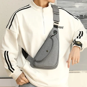 Weysfor, чанта през рамо, модни чанти през рамо за мъже, мъжки чанти през рамо, пътна спортна чанта с жак за слушалки