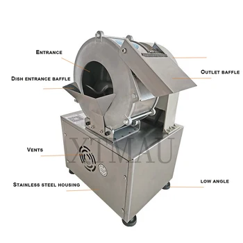 Автоматична машина за нарязване на картофи и ряпа 220 В/180 W, многофункционален и високоефективен електрическа овощерезка