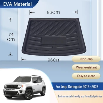 Автомобилни Постелки за Задния Багажник Jeep Renegade 2015 ~ 2023 Водоустойчиви Защитни Облицовки на EVA Багажника Мат Килими Мръсотия автоаксесоари интериор