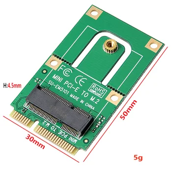 Адаптер NGFF за Mini PCI-E конвертор M2 карта за разширяване M2 ключ NGFF E интерфейс за M2 безжичен модул Bluetooth, WiFi