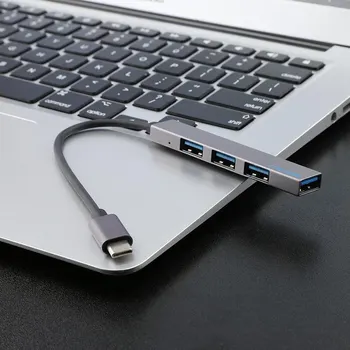 Адаптер USB Type-C 4 в 1 Конвертор и Сплитер Мултифункционален хъб USB 3.1 Аксесоари за електроника