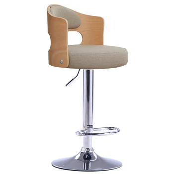Бар Столове с дървена Дизайн, Трапезни Столове, Скандинавските Въртящи се на Бар столове, Столове За Трапезария, Дълъг Стол, Модерен Стол За Бар AB50BY