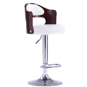 Бар Столове с дървена Дизайн, Трапезни Столове, Скандинавските Въртящи се на Бар столове, Столове За Трапезария, Дълъг Стол, Модерен Стол За Бар AB50BY