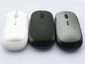 Безжична оптична мишка 2.4 G с резолюция 1600 точки на инч, ультратонкая модни подарък мишка, мини безжична мишка за преносими КОМПЮТРИ