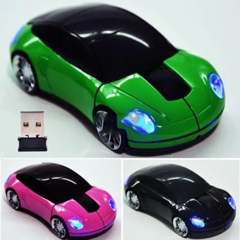 Безжична оптична мишка с USB приемник 3 клавиши, Игрални и компютърни мишки черен