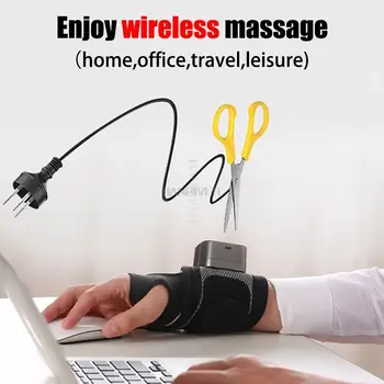 Вибриращ масажор за ръце, Медицински масаж Електрическо отопление физиотерапия Мускулната болка в ставите Отпуска безжичен масажор за китката
