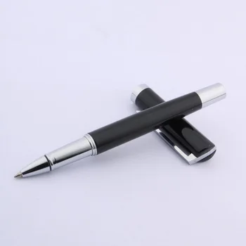 Висококачествена химикалка химикалка с валяк, метални дръжки за пълнене на черни или бели мастила за канцеларски материали, студентски офис ученически пособия
