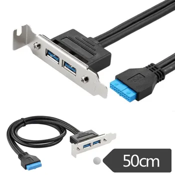 Високоскоростна карта за разширяване на USB3.0 PCI, удлинительный кабел, 20-пинов интерфейс, жично дефлектор, слот за карта, такса полувысокого качество