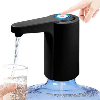 Вода опаковка за 5 литра - Водна помпа за 5-галлонной бутилки, кана за вода, USB акумулаторна Универсална автоматично