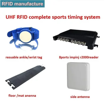 Върховният дальнобойный 1-6 м UHF RFID Гривна пасивен PVC, водоустойчив uhf rfid гривна с чип на синхронизация за триатлонной на състезанието