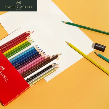 Германия Faber Castell Водоразтворим Цветен Комплект Моливи 100 Цвята Студентски Живопис Изкуството На Ръчно Рисувана С Цветни Моливи Ученически Пособия