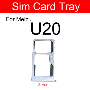 Гнездо за тава сим-карта за Meizu U20 U685h четец за карти памет SD, държач за карти, адаптери за подмяна на мобилен телефон, резервни части за ремонт на