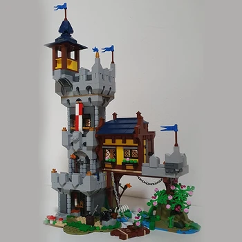 Градивните елементи на Moc, модулен модел на замък, на река аванпост, технически тухли, монтаж със собствените си ръце, строителни играчки за детски празнични подаръци