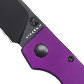 Джобен ЕРП-нож Kizer V3605C3/V3605C4 Оригинален 2022 Нов Richlite/Алуминиева Дръжка със Стоманена Острие 154 см Сгъваем Нож