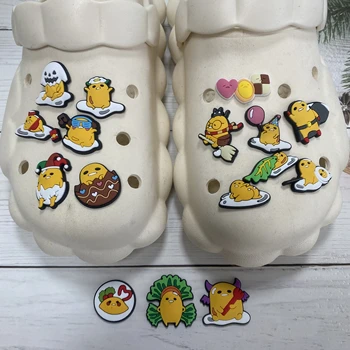 Еднократна разпродажба, 1 бр., Sanrio Gudetama, закачалки за обувки, аксесоари, PVC, украса за обувки 