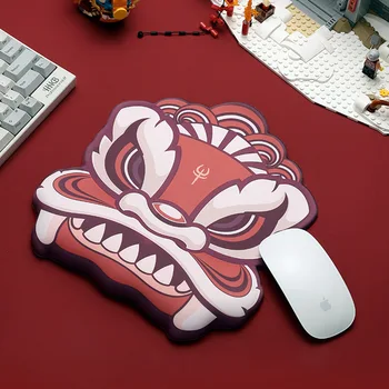 Ергономичен 3D подложка за мишка с поставка за китките, мек силикон гелевый подложка за мишка, в китайски стил, игрална подложка за мишка за домашния офис, възглавница за подкрепа на ръце, подложка за мишка