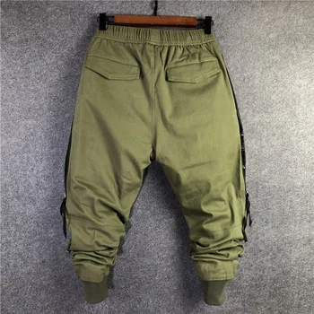 Есенно-зимния персонализирани свободен гащеризон в стил хип-хоп голям размер, мъжки улични ежедневните модерни панталони-карго джоб 12A5652