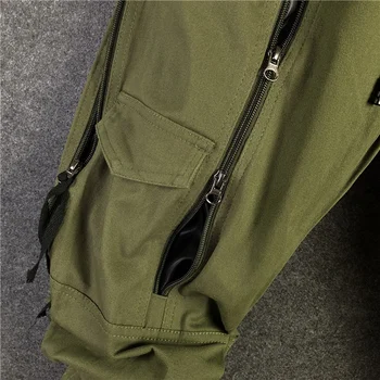 Есенно-зимния персонализирани свободен гащеризон в стил хип-хоп голям размер, мъжки улични ежедневните модерни панталони-карго джоб 12A5652
