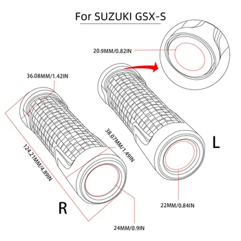 За SUZUKI GSX-S750 GSX-S1000 GSXS750 GSXS1000 GSXS GSX-S 750 1000 Мотоциклетни Дръжки На Кормилото За Управление на Мотоциклети Дръжка Протектор Коляно