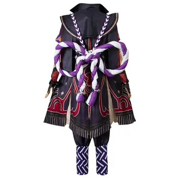 Играта Genshin Impact Аратаки Итто, костюм за cosplay, перука, пълен комплект дрехи за ролеви игри, унисекс, съоръжения