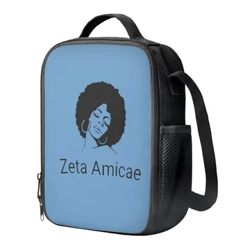 Индивидуален обяд-бокс с шарени Zeta Amicae за деца, модерен детска чанта за обяд, моющаяся за момичета и момчета, термоизолированный обяд-бокс