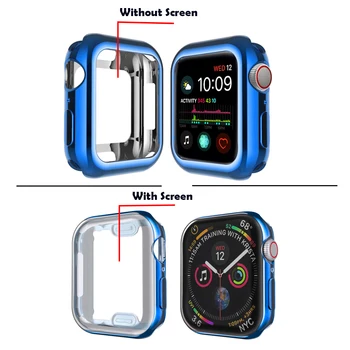 Калъф за Apple Watch case 44 мм 40 мм 42 мм, 38 мм, Универсална Защитна Броня от TPU Apple watch серия 6 se 5 4 3 7 8 45 мм 41 мм