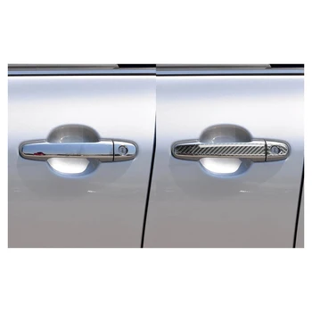 Капачка на дръжката на вратата на колата е от въглеродни влакна за Toyota Corolla 2006-2012, вътрешна, външна декорация, стикер
