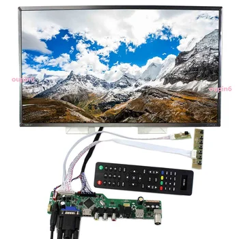 Комплект за LTN156AT02 40pin Дисплей Аудио LCD Монитор VGA TV, AV, USB, HDMI, 1366x768 Панел LVDS Дистанционно Управление Doard LED