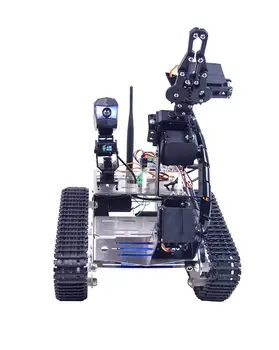 Комплект за кола робот XiaoR Онази FPV с роботизирана камера arm Hd, мултифункционален роботизирани кола на шасито на танк, Smart Lear
