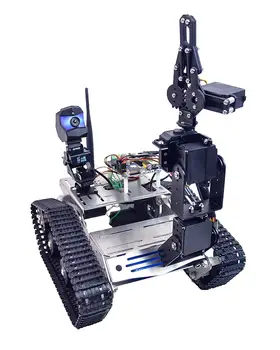 Комплект за кола робот XiaoR Онази FPV с роботизирана камера arm Hd, мултифункционален роботизирани кола на шасито на танк, Smart Lear