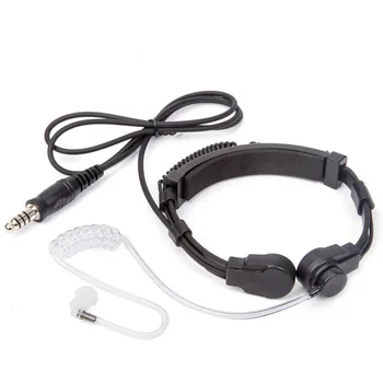 Микрофон за радиостанции U94 ПР маточната микрофон за гърлото, слушалки, радио тактическа слушалки за Baofeng Kenwood HYT TYT