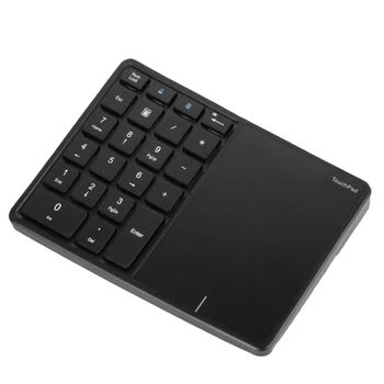 Мини 2.4 G Bluetooth клавиатура Цифровата клавиатура 22 клавишите на цифровата клавиатура със сензорен панел за Windows, IOS и Android