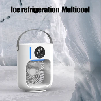 Многофункционален на вентилатора-охладител на въздуха L200, овлажнител, лека нощ, домакински преносим настолен климатик 3в1, вентилатор за охлаждане с цел синхронизиране на 3Gear