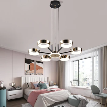 Модерен полилей за всекидневната, led таван с полилей за спални, окачена лампа за ресторант, осветление за кухня, домашен декор на закрито