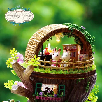 Музикалното ковчег Тоторо, дървена къщичка, ръчно изработени, небесен замък, коледа подарък за Свети Валентин, детски подарък за рожден Ден