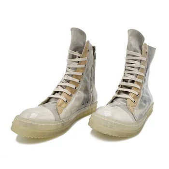 Мъжки обувки Rick Кожени Мъжки Маратонки с логото на Rric Owees, Обувки за двойки, Женски Маратонки Owens, Мъжки Ежедневни обувки, Градинска облекло