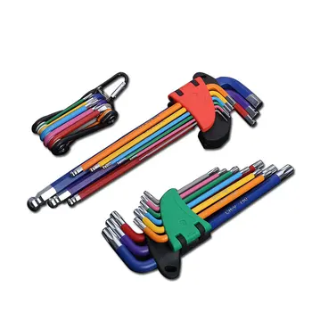 Набор от шестоъгълни ключове с дължина от 1,5 мм до 10 мм L-образен ключ Комплект за шестоъгълни болтове Ръчни инструменти
