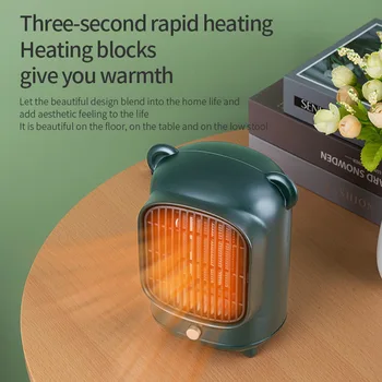 Нагревател за вътрешна употреба, ръчни и електрически керамични нагреватели, бързо затопляне на помещения, малък нагревател с режими на отопление и вентилатор