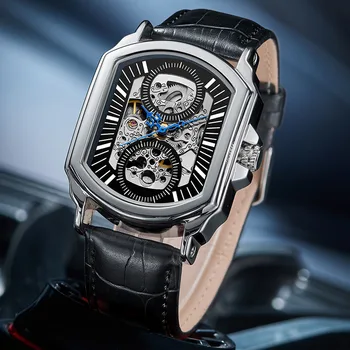 Напълно автоматични механични часовници в света на стил, стоманена каишка, през часовници, мъжки часовници, автоматизирани часовници, мъжки