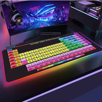 Настолен елемент RGB cycle подложка за мишка детска клавиатура подложка за мишка офис компютърен подложка за мишка аксесоари за игрови плейъри подложка за мишка с led подсветка
