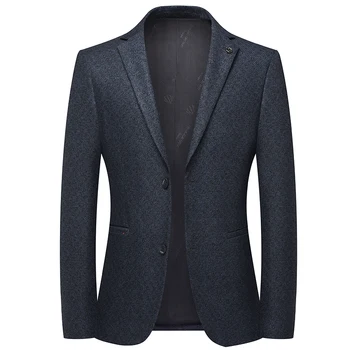 Нов мъжки сако, мъжки костюм, яке с високо качество, пролетта и есента тънък бизнес костюм за почивка, мъжки дрехи, сватбен костюм, палто 4XL