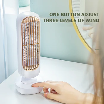 Нова поставка мини USB вентилатор Акумулаторна кула настолен вентилатор Type-C Преносим настолен охладител на въздуха за домашен кабинет къмпинг