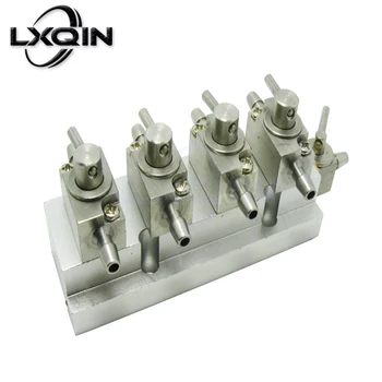 Печатаща глава LXQIN с 3-ходовыми блокове почистване, 4-х нов метален клапан за широкоформатен принтер
