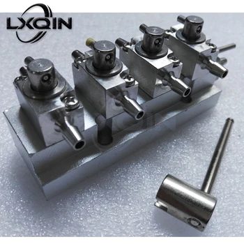 Печатаща глава LXQIN с 3-ходовыми блокове почистване, 4-х нов метален клапан за широкоформатен принтер