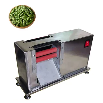 Полуавтоматична машина за почистване на зелен фасул от обвивката, за премахване на кора с зелена соя, търговски машини за почистване на грах от обвивката